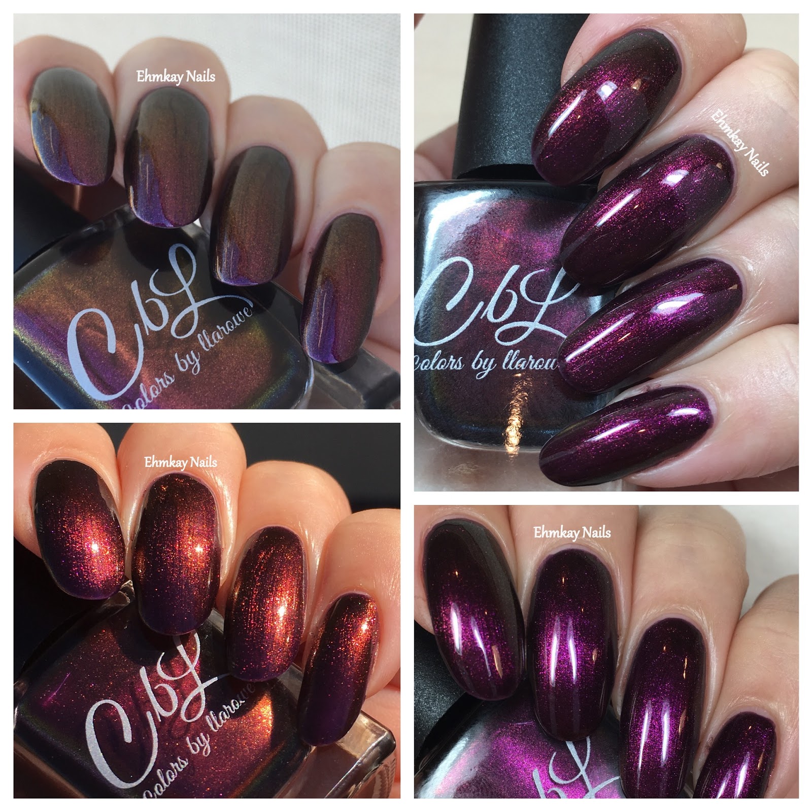 ehmkay nails Colors by Llarowe Fool's Gold, December Polish of the Month