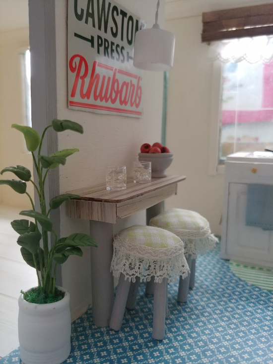 DIY Dollhouse Kitchen Bar Little Vintage Cottage