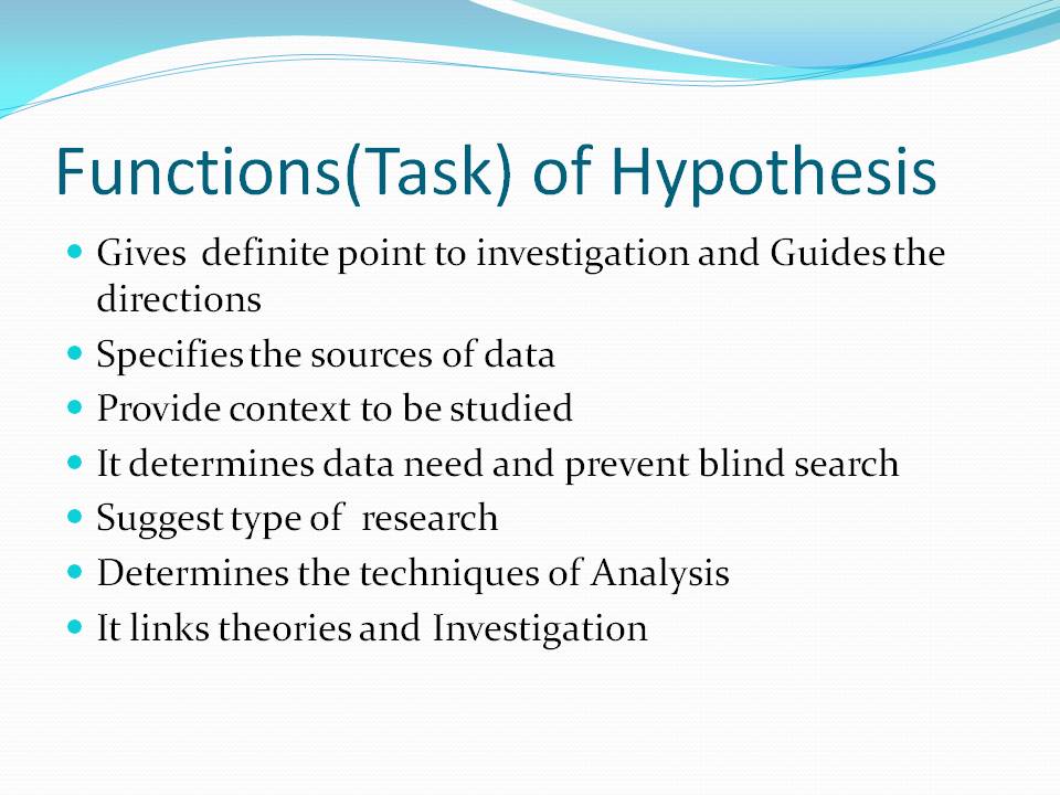 define hypothesis factor