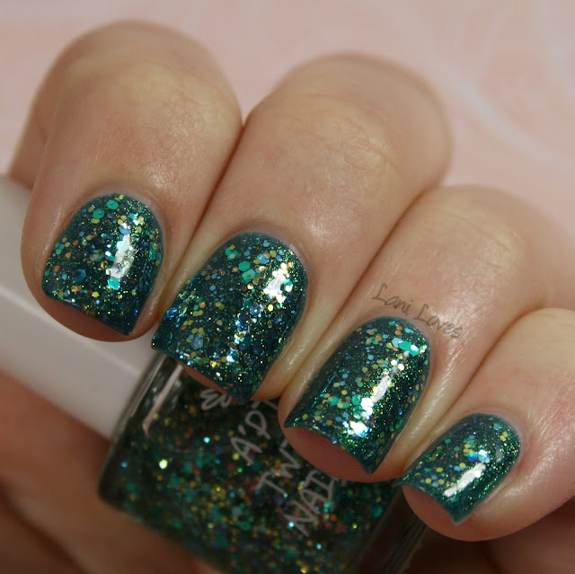 A'Pieu Twinkle Nail Touch BL03 nail polish swatch