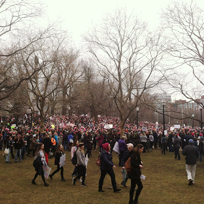 Crowds over 200k at the Boston Common for the Boston Women's March