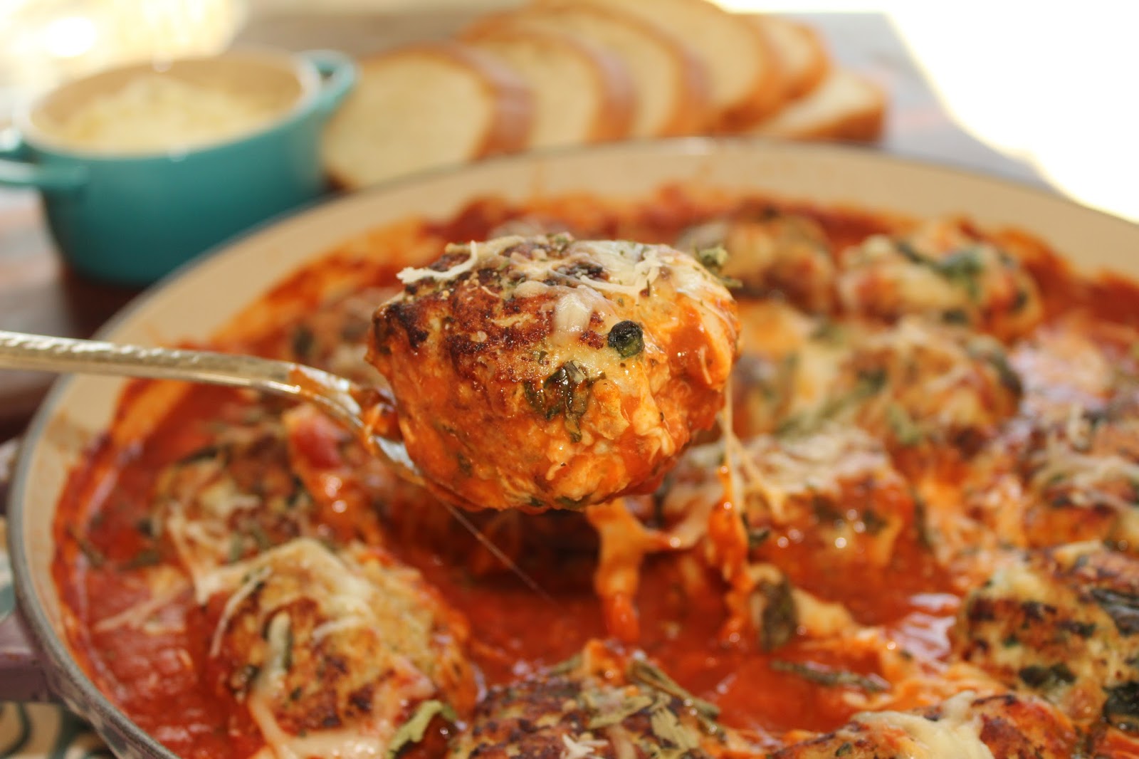 Spinach and Mozzarella Chicken Meatballs A Polished Palate