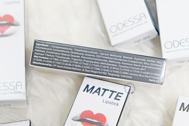 Review : ODESSA COSMETICS Matte Lipsticks (All 12 Shades) by Jessica Alicia