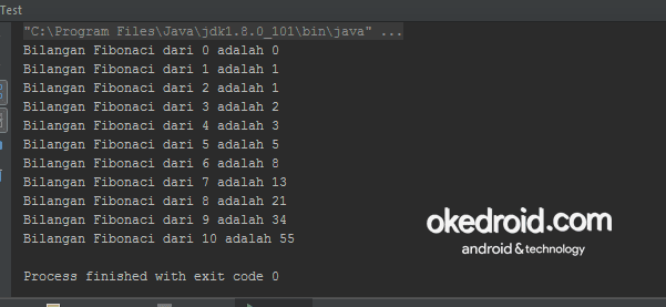 Belajar Menggunakan Method Rekursif Pada Program Java Okedroid Belajar Coding Java Android Tips Dan Trik