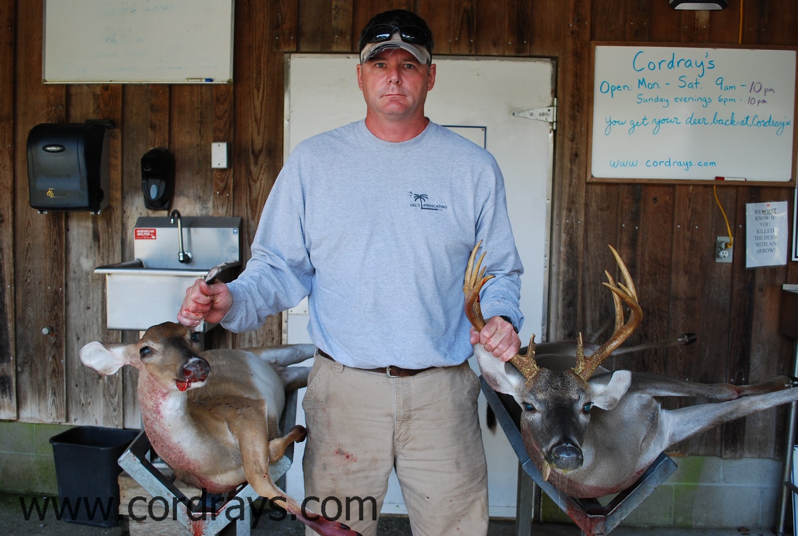 Cordray's Del Dennis got a double this morning. The buck