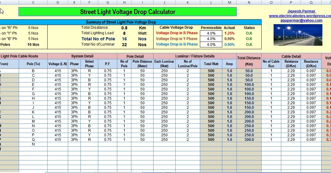 ELECTRICAL EXCEL TOOLS FOR ALL ELECTRICAL EQUIPMENT SIZING CALCULATION