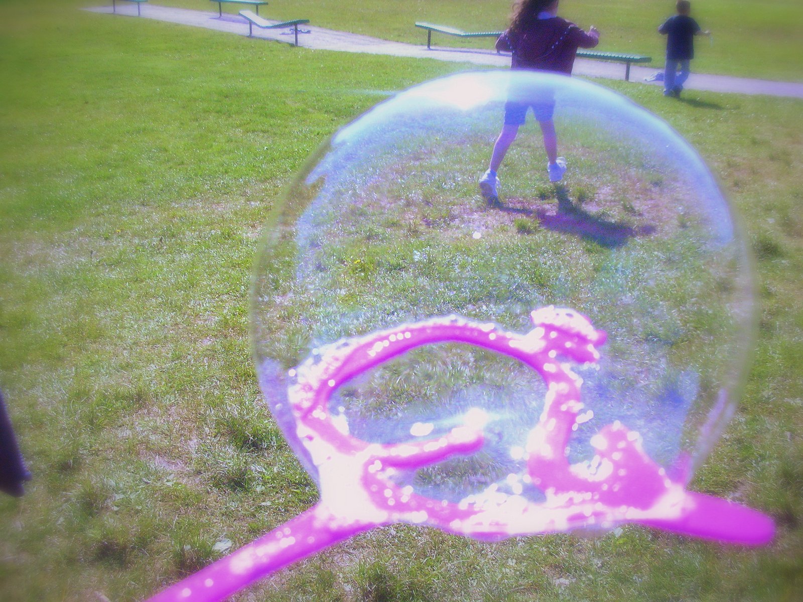 Kindergarten Kids Pop! Blowing Bubbles in Kindergarten