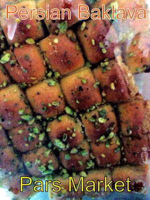 Persian Baklava with Pistachio Sold at Pars Market Columbia Maryland 21045