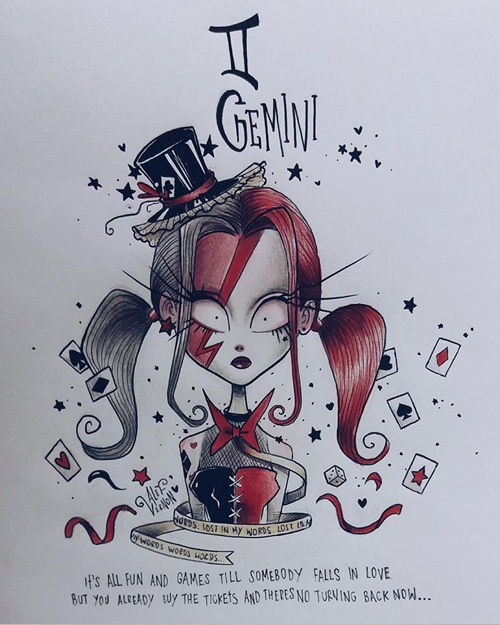 solo Allí medio Galaxy Fantasy: Signos del zodiaco representados artísticamente con una estética que recuerda a Tim Burton solo Allí medio Galaxy Fantasy: Signos del zodiaco representados artísticamente con una estética que recuerda a Tim Burton