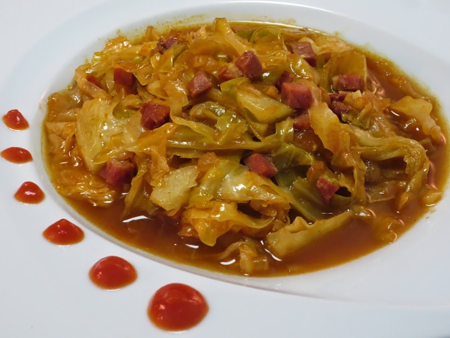 Repollo en guiso Ana Sevilla con Thermomix