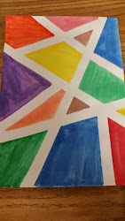 resist tape tempera painting teacher