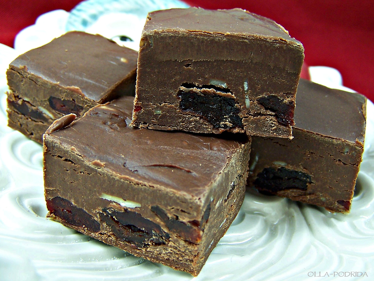 OllaPodrida Chocolate Cherry Fudge