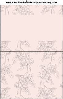 With Roses in Pink, Free Printable Labels.