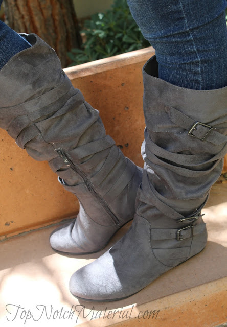 shoedazzle flat boots