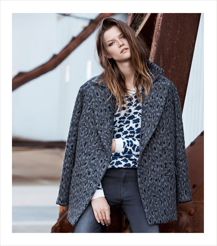 Kasia Struss shows off the 2013 Mango Winter Must-Haves