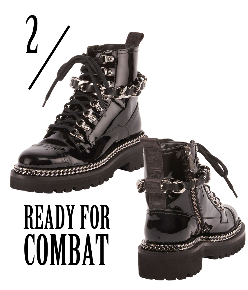 Balmain Combat Army Chain Boot