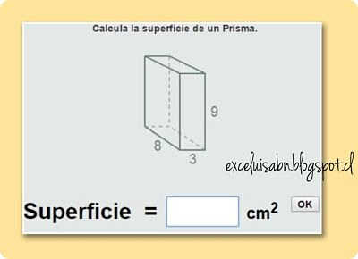 Cálculo de la superficie de un prisma.