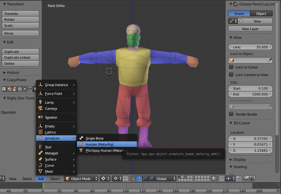 Nerd Club: Rigify for Blender with Unity