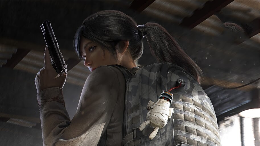 PUBG, Girl, PlayerUnknown's Battlegrounds, 4K, #7.813