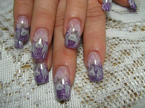 8. Hand-Painted Nail Art Ideas - wide 5