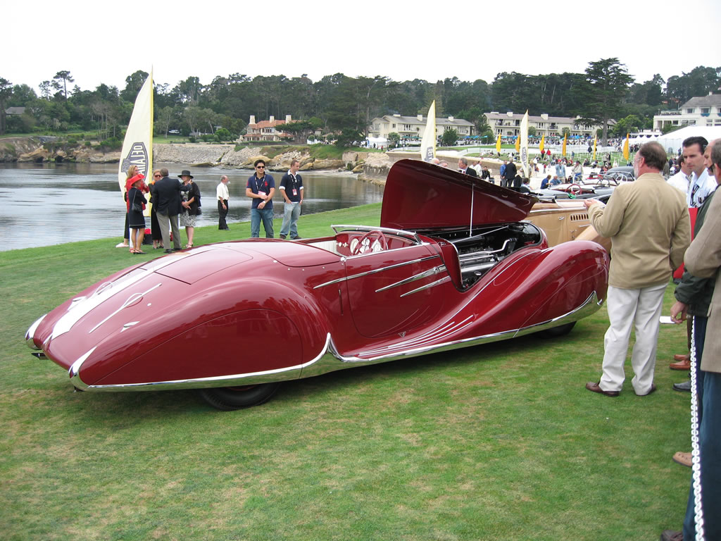 Delahaye 175 с фотомоделью