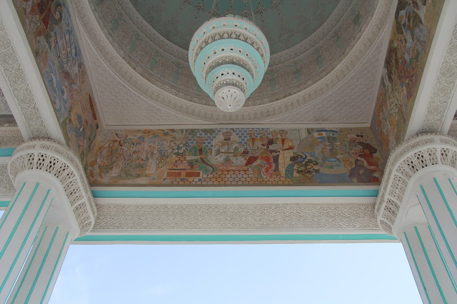 Ouzbékistan, Andijan, chaïkhana, plafond, © L. Gigout, 2012