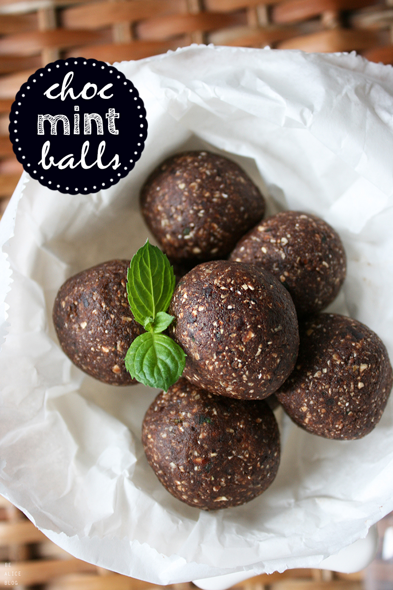 Chocolate Mint Energy Balls (nutfree)