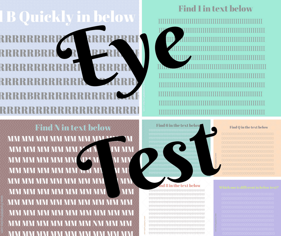 Eye Test To Find Hidden Letters or Numbers in picture puzzles with answers