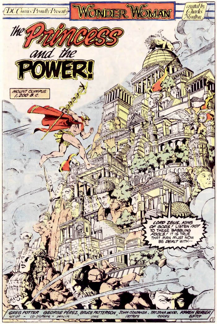 Wonder Woman #1 1987 page