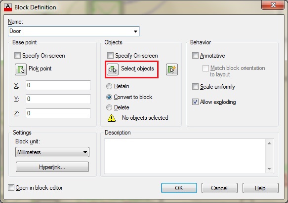 AutoCAD 2013 Essential: Create Block