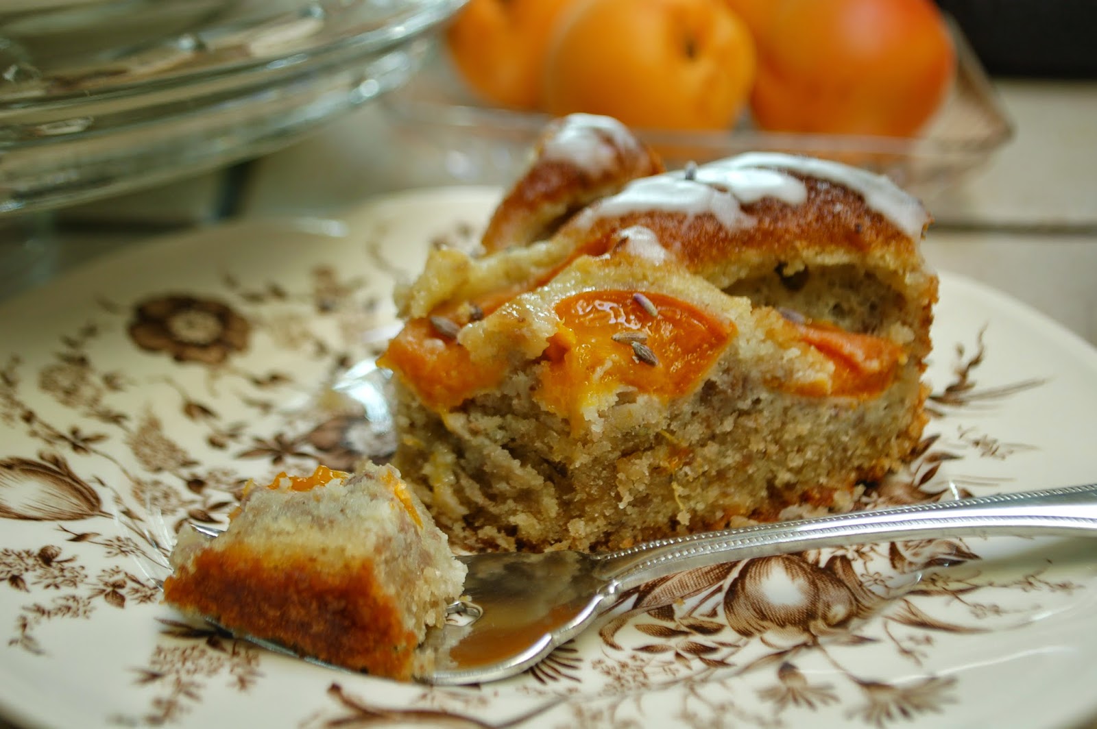 The Spice Garden Apricot, Walnut, and Lavender Cake