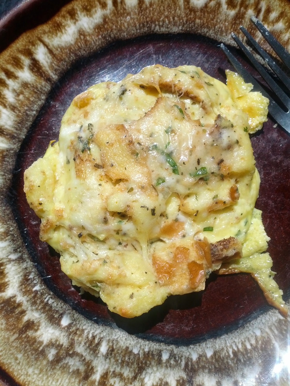 Sauteeing For One ParmesanHerb Bread Pudding