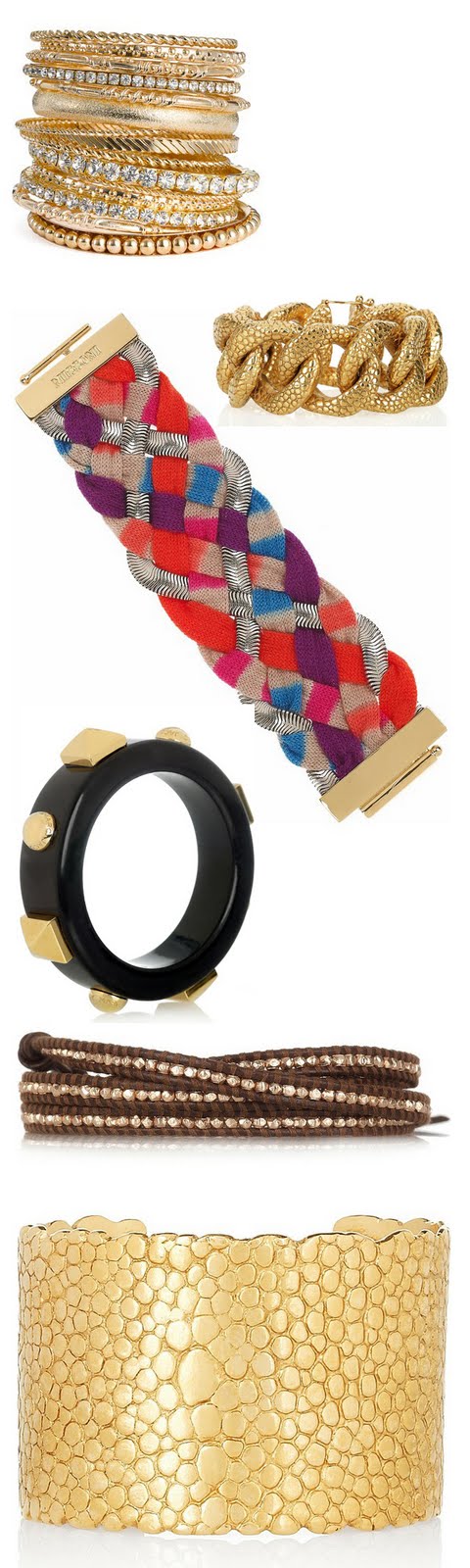 Style Umbrella: Fashion Inspiration: Arm Candy - Stacks of Bracelets
