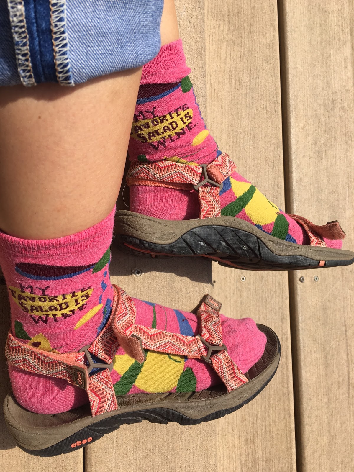 Girls Rock Socks and Sandals Fun Friday 1