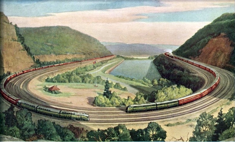 transpress nz: Horseshoe Curve, Pennsylvania