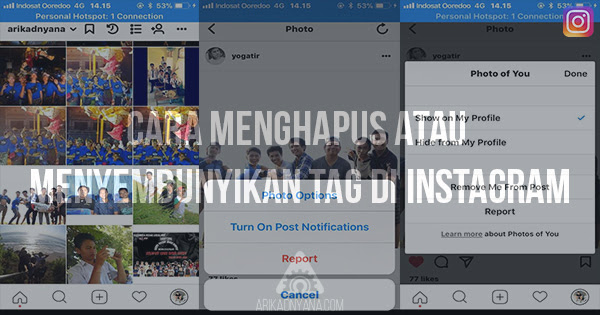 Cara Menghapus atau Menyembunyikan Tag Foto di Instagram