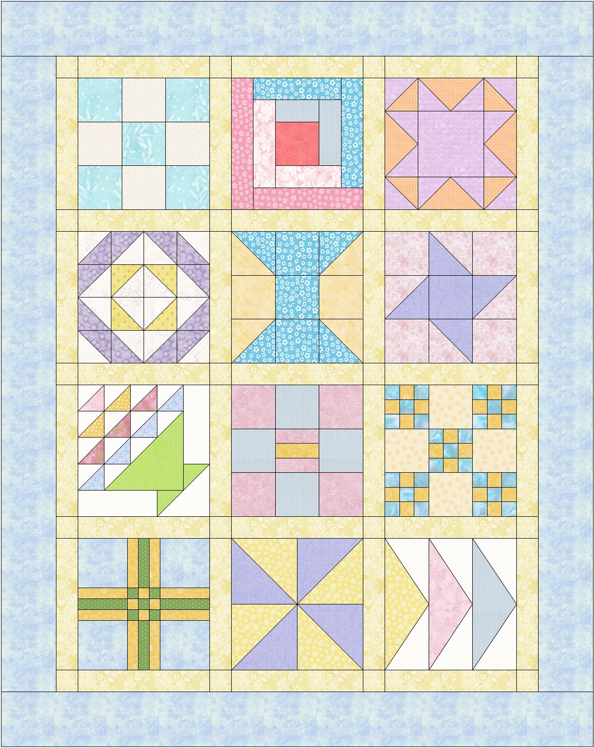 Bee Quilted Beginner's Quilt Block of the Month Club