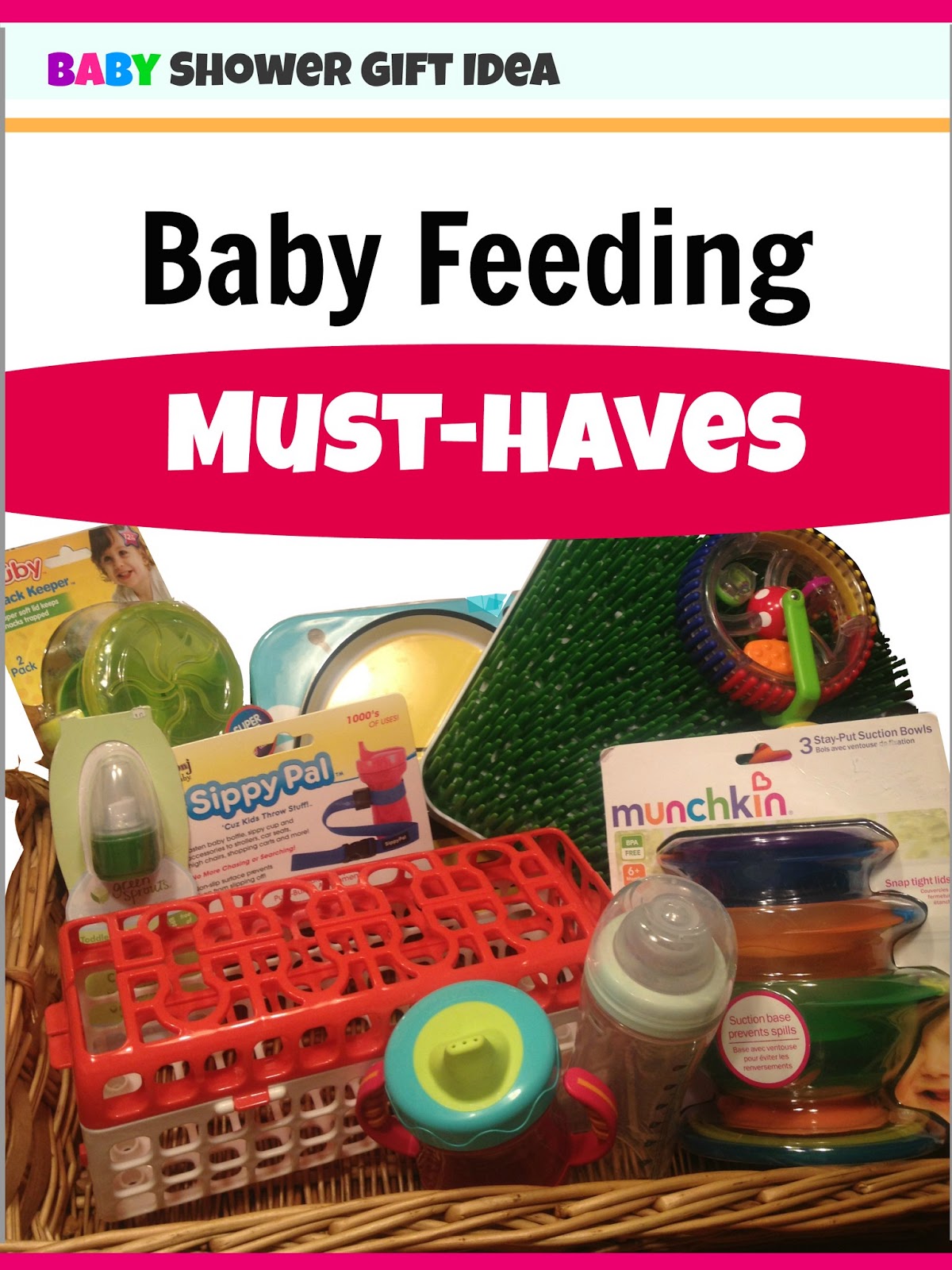 Mommy Said So The Best 12 Baby Gift Basket Items for Baby Feeding Theme