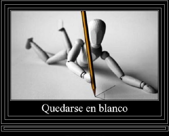 La mente en blanco.