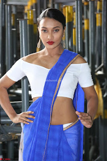 Sharmila slim new actress looks stunning in croptop and saree at Darshakudu music launch  ~ Celebrities Galleries (4)