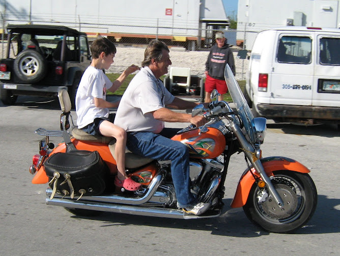 A friend, Steve in the keys wanted to introduce Nicolas to the joy of motorcycles.