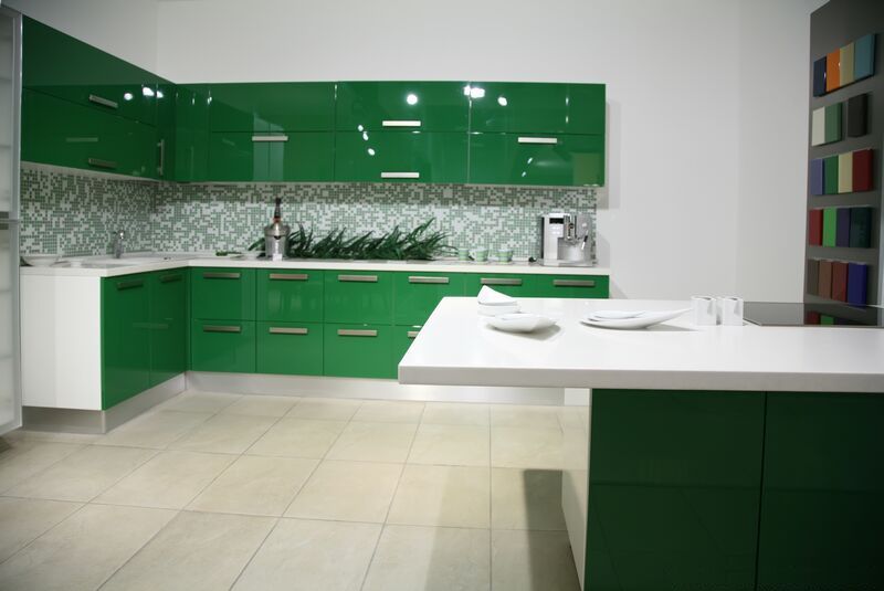 Muebles y Decoración de Interiores - DEMODI : Cocinas de Color Verde