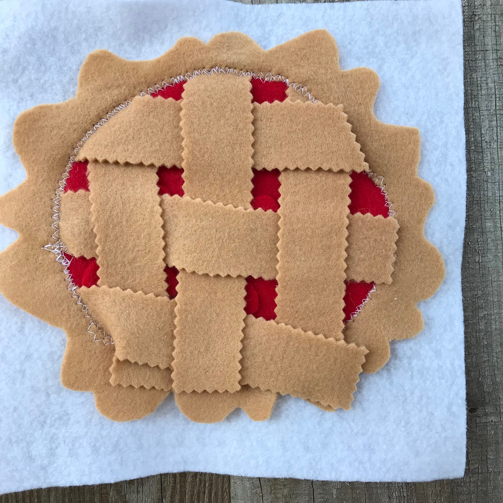 Lyndi's Projects Pie Weaving Quiet Book Page