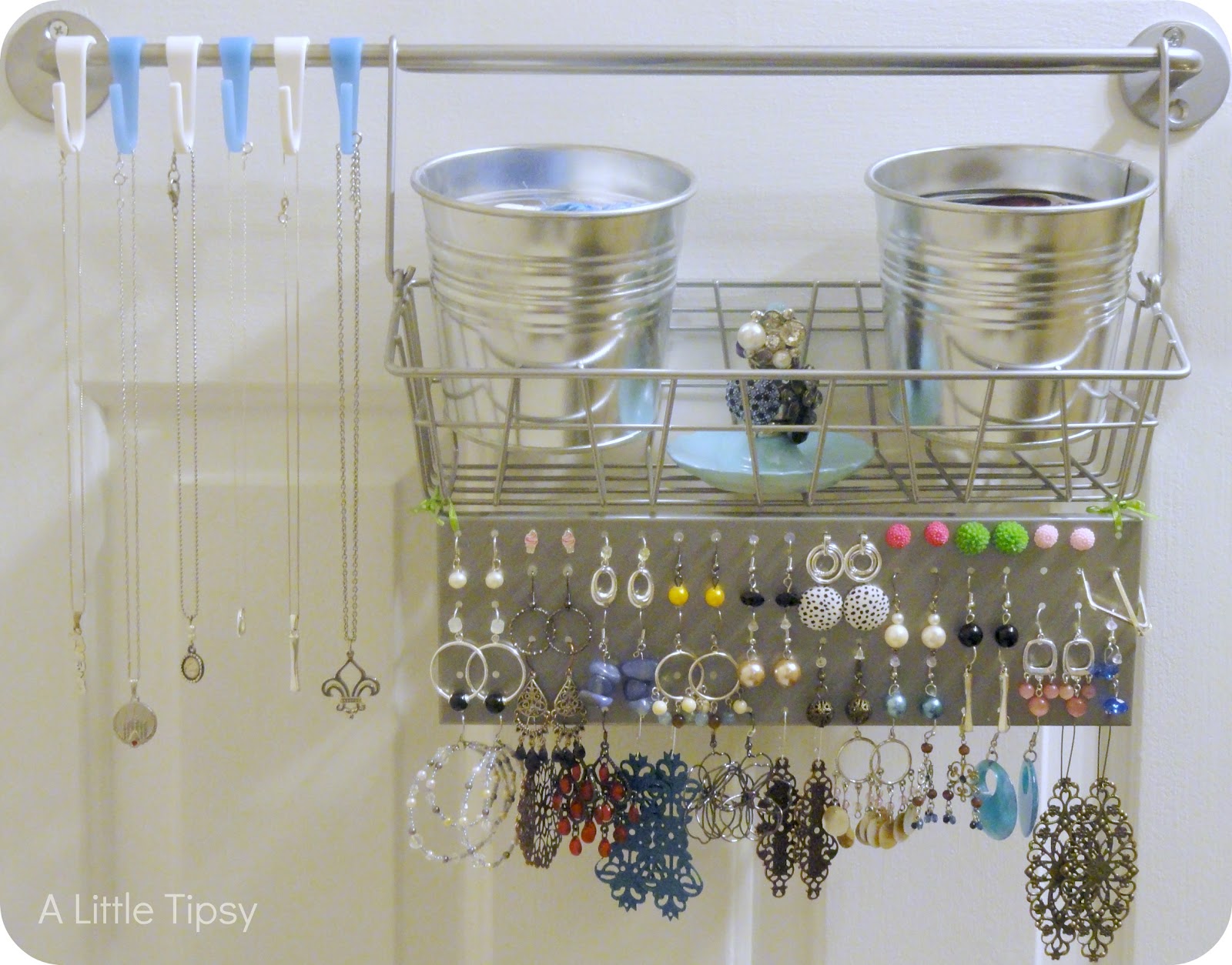 Diy Jewelry Organizer A Little Tipsy