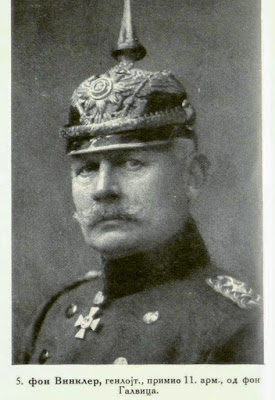 von Winckler, Lieut-General took over the 11th Army from von Gallwitz.