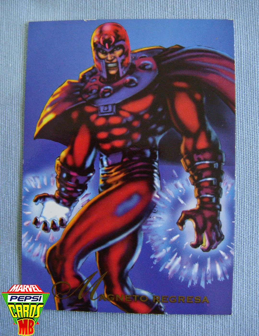 MarvelPepsiCardsMB: Marvel Pepsi Cards - MX - 1994 - 75 - Magneto Regresa