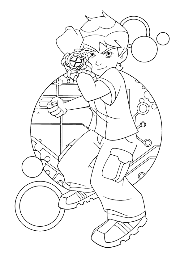 Desenhos de Ben 10 para colorir, pintar, imprimir! Moldes e riscos de Ben 10 para pintar