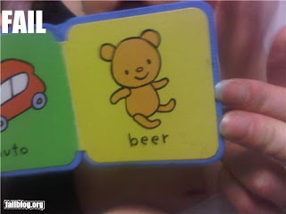 alcoholic bear in childrens' book