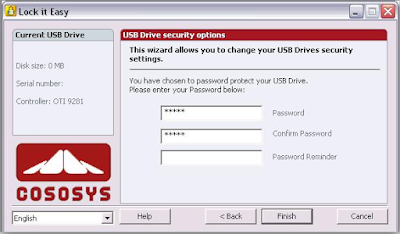 Imagen de la opción de seguridad de la partición y descargar del programa