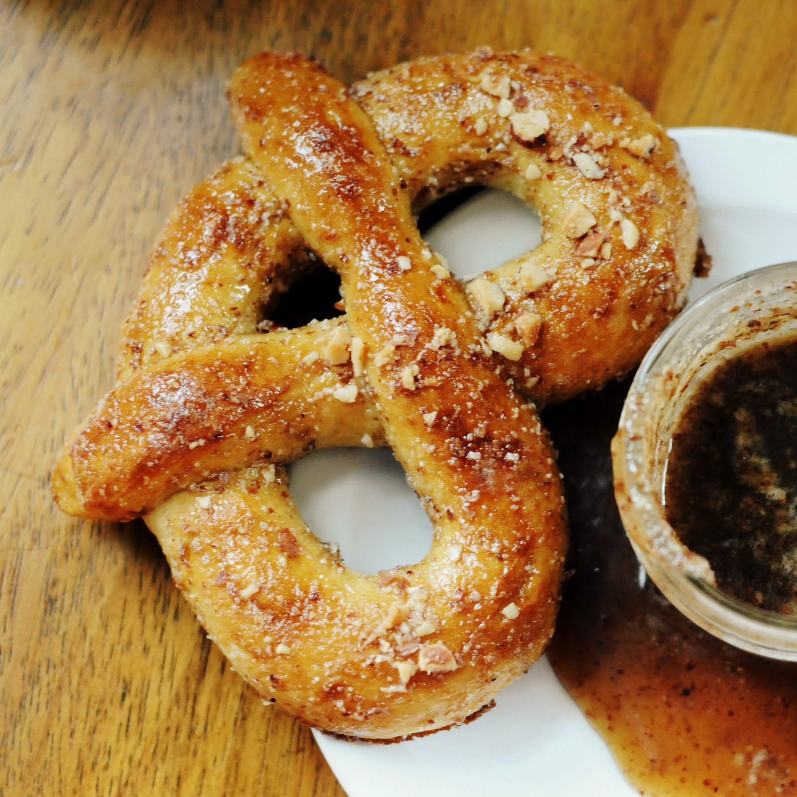 Simply Gourmet 169. Almond Pretzels with Almond Dipping Sauce